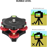 Andoer Tripod Leveling Base Alumínium Szintezővel Canon Nikon Sony DSLR Kamerához 6