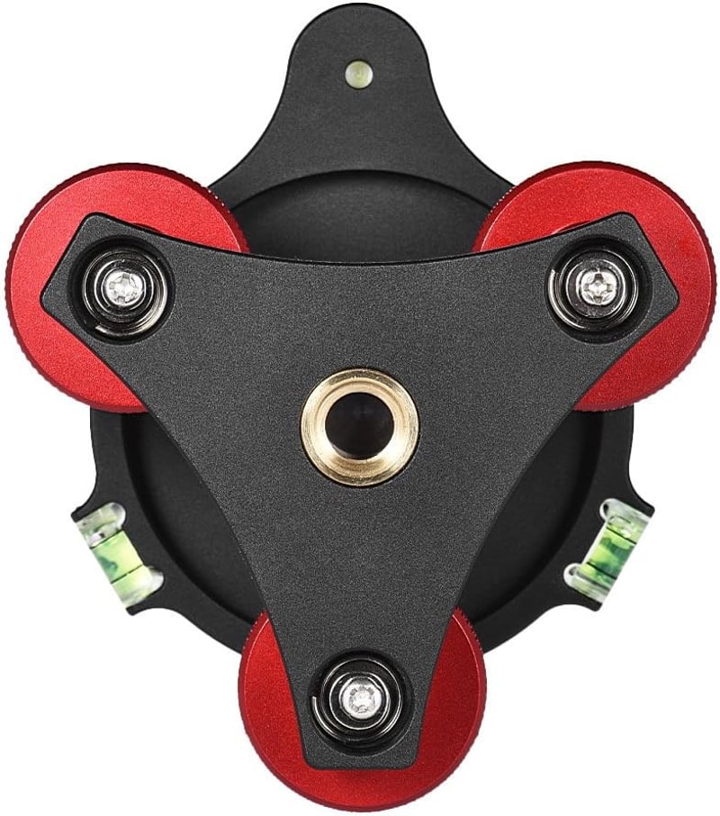 Andoer Tripod Leveling Base Alumínium Szintezővel Canon Nikon Sony DSLR Kamerához