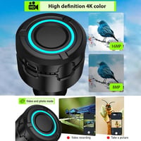 Andoer Vezeték Nélküli WiFi Teleszkóp Kamera - 4K Videó és Fotó Rögzítés, Beépített Akkumulátor, 1,25 Hüvelykes Okulár, Hordozható 8