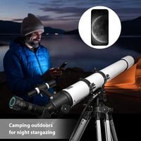 Andoer Vezeték Nélküli WiFi Teleszkóp Kamera - 4K Videó és Fotó Rögzítés, Beépített Akkumulátor, 1,25 Hüvelykes Okulár, Hordozható 7