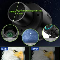 Andoer Vezeték Nélküli WiFi Teleszkóp Kamera - 4K Videó és Fotó Rögzítés, Beépített Akkumulátor, 1,25 Hüvelykes Okulár, Hordozható 9