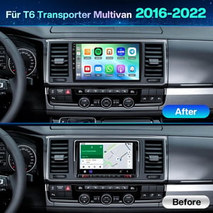Android 14 Autórádió VW T6 Transporter/Multivan 2016-2022, 2DIN, 4+64GB, 9" érintőképernyő