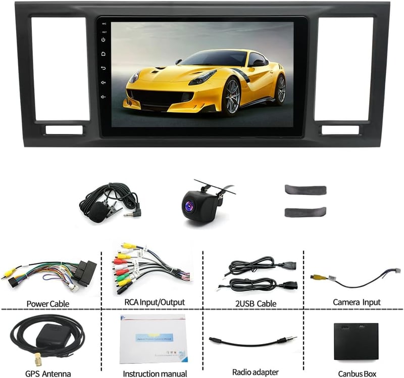 Android 14 Autórádió T6 Transporterhez 4+64GB 9" Érintőképernyő CarPlay Bluetooth