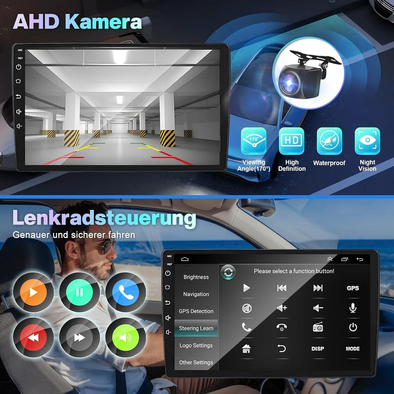 Android 14 Autórádió T6 Transporterhez 4+64GB 9" Érintőképernyő CarPlay Bluetooth