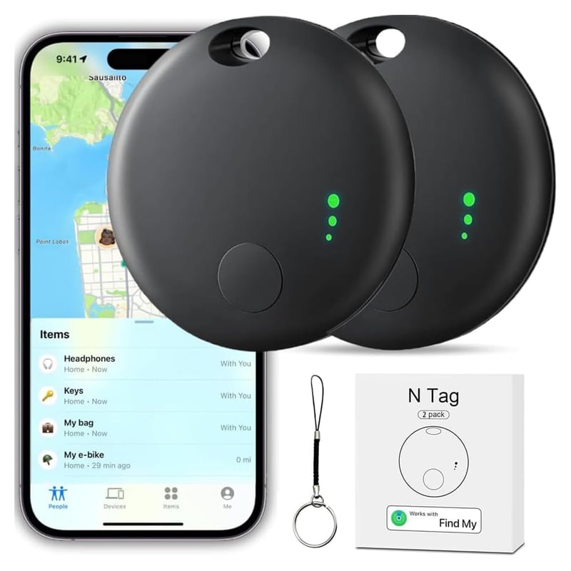 Inteligentný vyhľadávač predmetov AndThere – balenie 2 ks, Bluetooth prívesok na kľúče