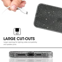 Andwing iPhone 12 Pro Max Átlátszó Csillogó Tok - Kristály TPU Védőtok Ütésálló Karcolásvédő Vékony Mobiltok 6.7" 7