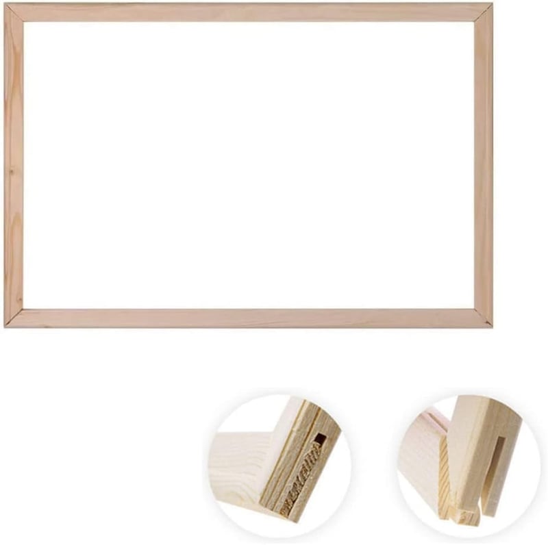 ANEWSERA Drevený napínací rám na plátno 40x50 cm, DIY rám na maľovanie podľa čísel, diamantové maľovanie a krížikové vyšívanie, jednoducho zostaviteľná súprava rámov na obrazy