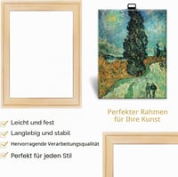 ANEWSERA Drevený napínací rám na plátno 40x50 cm, DIY rám na maľovanie podľa čísel, diamantové maľovanie a krížikové vyšívanie, jednoducho zostaviteľná súprava rámov na obrazy 2