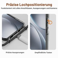 Husă ANFAIRLACE pentru Xiaomi 15 cu lanț - Husă de telefon verde cu lănțișor pentru purtat la gât 7
