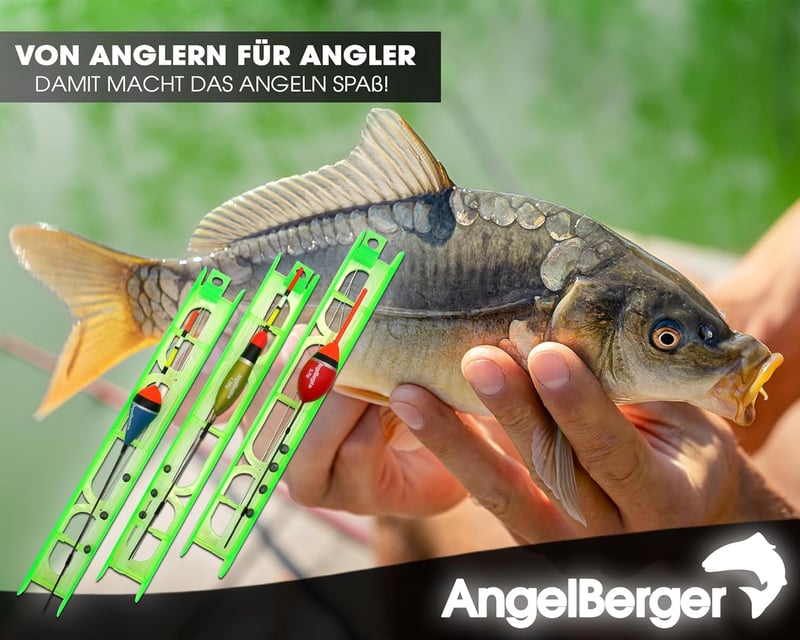 Angel-Berger Horgász szett 3 féle komplett úszós horgászfelszerelés készlet