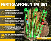 Angel-Berger Horgász szett 3 féle komplett úszós horgászfelszerelés készlet 3