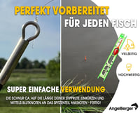 Angel-Berger Horgász szett 3 féle komplett úszós horgászfelszerelés készlet 5