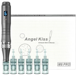 Angel Kiss Derma Pen M8 Pro Microneedling készülék 6 fejjel