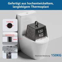Angel Shield WC ülőke D-alakú fehér antibakteriális soft-close mechanizmussal 5