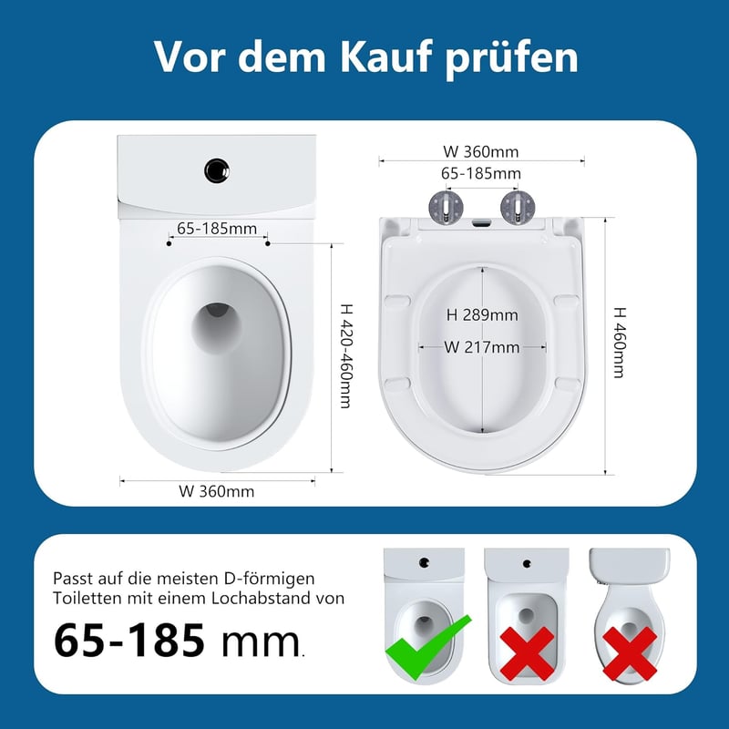 Angel Shield WC ülőke D-alakú fehér antibakteriális soft-close mechanizmussal