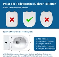 Angel Shield WC ülőke D-alakú fehér antibakteriális soft-close mechanizmussal 3
