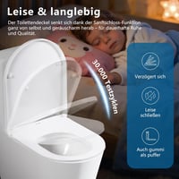 Angel Shield WC ülőke D-alakú fehér antibakteriális soft-close mechanizmussal 4
