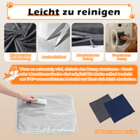 Vyhrievacia podložka pre domáce zvieratá Angelpet M 45x45 cm – Elektrická vyhrievacia deka pre psov a mačky, 30-60 °C, 14 časovačov, kábel odolný proti prehryznutiu 1,8 m, 2 prateľné poťahy 7