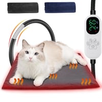Vyhrievacia podložka pre domáce zvieratá Angelpet M 45x45 cm – Elektrická vyhrievacia deka pre psov a mačky, 30-60 °C, 14 časovačov, kábel odolný proti prehryznutiu 1,8 m, 2 prateľné poťahy 1