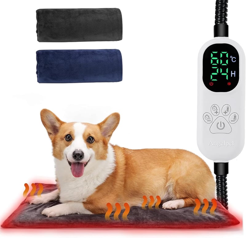 Angelpet L 45x70cm elektromos fűtőpad kutyáknak és macskáknak, 30-60°C, 14 időzítő