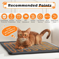 Angelpet L 45x70cm elektromos fűtőpad kutyáknak és macskáknak, 30-60°C, 14 időzítő 2