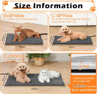Angelpet L 45x70cm elektromos fűtőpad kutyáknak és macskáknak, 30-60°C, 14 időzítő 9