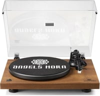 ANGELS HORN Lemezjátszó Bluetooth Előerősítővel, Szalaghajtás 33/45 RPM 1