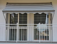 Angerer Exklusiv stezna tenda za balkon bez bušenja, 250 cm, siva – idealna tenda za balkone u iznajmljenim stanovima 9