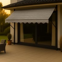 Angerer Exklusiv stezna tenda za balkon bez bušenja, 250 cm, siva – idealna tenda za balkone u iznajmljenim stanovima 2