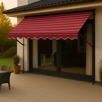 Balkónová markíza Angerer Exklusiv bordeaux 350 cm – tieniaca clona na terasu a balkón bez vŕtania 2