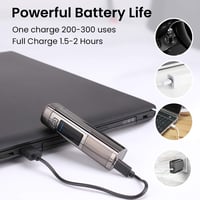AngLink USB-s elektromos öngyújtó, szélálló plazma gyújtó LED kijelzővel 3