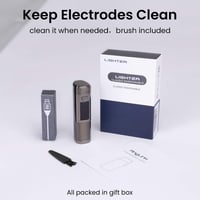 AngLink USB-s elektromos öngyújtó, szélálló plazma gyújtó LED kijelzővel 7