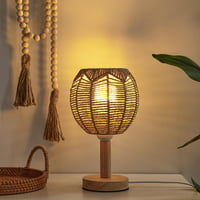Angoily 3 darabos fonott lámpaernyő rattan függőlámpa vintage 14x15 cm 7