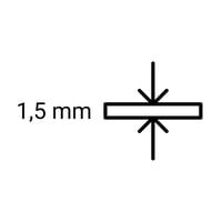 Knihařská lepenka ANHELUS PAPER & DECO A4, 1,5 mm, 925 g/m² - sivá - 25 ks 2