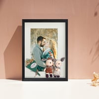 Anhow 3D mély fotókeret készlet 20x30 cm fekete 2 darab üveges dobozkeret 15x 3