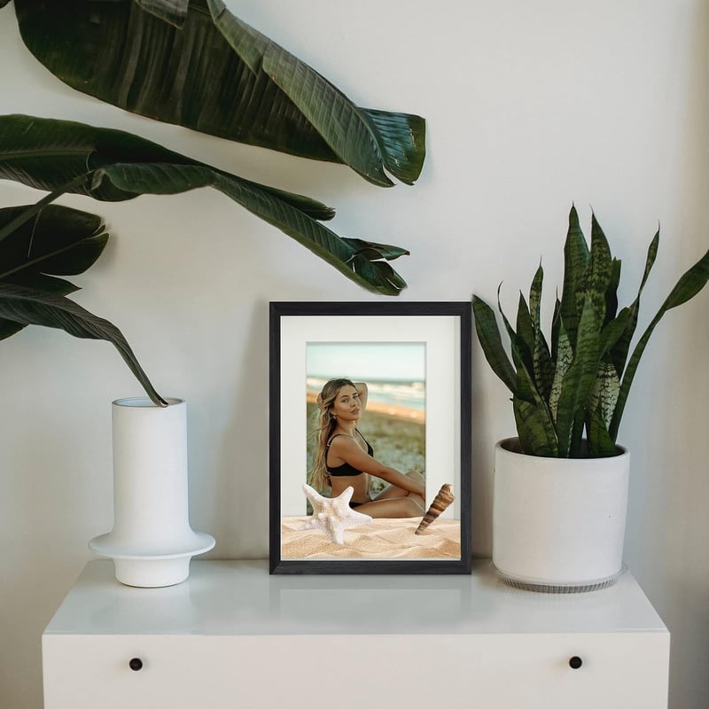 Anhow 3D mély fotókeret készlet 20x30 cm fekete 2 darab üveges dobozkeret 15x