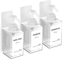 Anhow 450ml Falra Szerelhető Szappanadagoló 3db Fúrás Nélkül 1