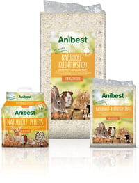 Anibest Așternut Pelete pentru Animale de Companie 5,5 kg / 10 l - 100% Pelete de Lemn Natural pentru Iepuri, Hamsteri, Cobai - Bază de Așternut cu Absorbție a Mirosurilor 3
