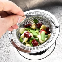 Anicy 2 darab rozsdamentes mosogató szűrő konyhai lefolyó dugulásgátló szita fogantyúval 1