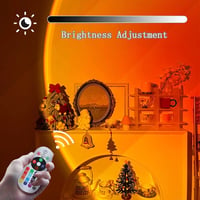 Lampa de apus Aniepaa, proiector cu USB, 24 de culori, 4 moduri dinamice, rotație 180°, două telecomenzi, lumină de noapte LED cu înălțime reglabilă, pentru selfie-uri și petreceri 3