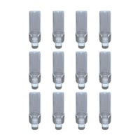 ANIMALPLAST 12 ks 100ml Automatické kŕmidlo a napájadlo pre vtáky - Priehľadné biele plastové príslušenstvo do klietky pre malé a stredné vtáky 2