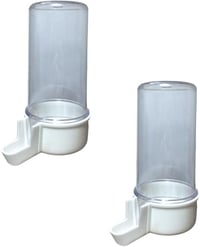 ANIMALPLAST 2db 200ml Madárital-adagoló Automatikus Vízadagoló Madárkalitkához Fehér 1