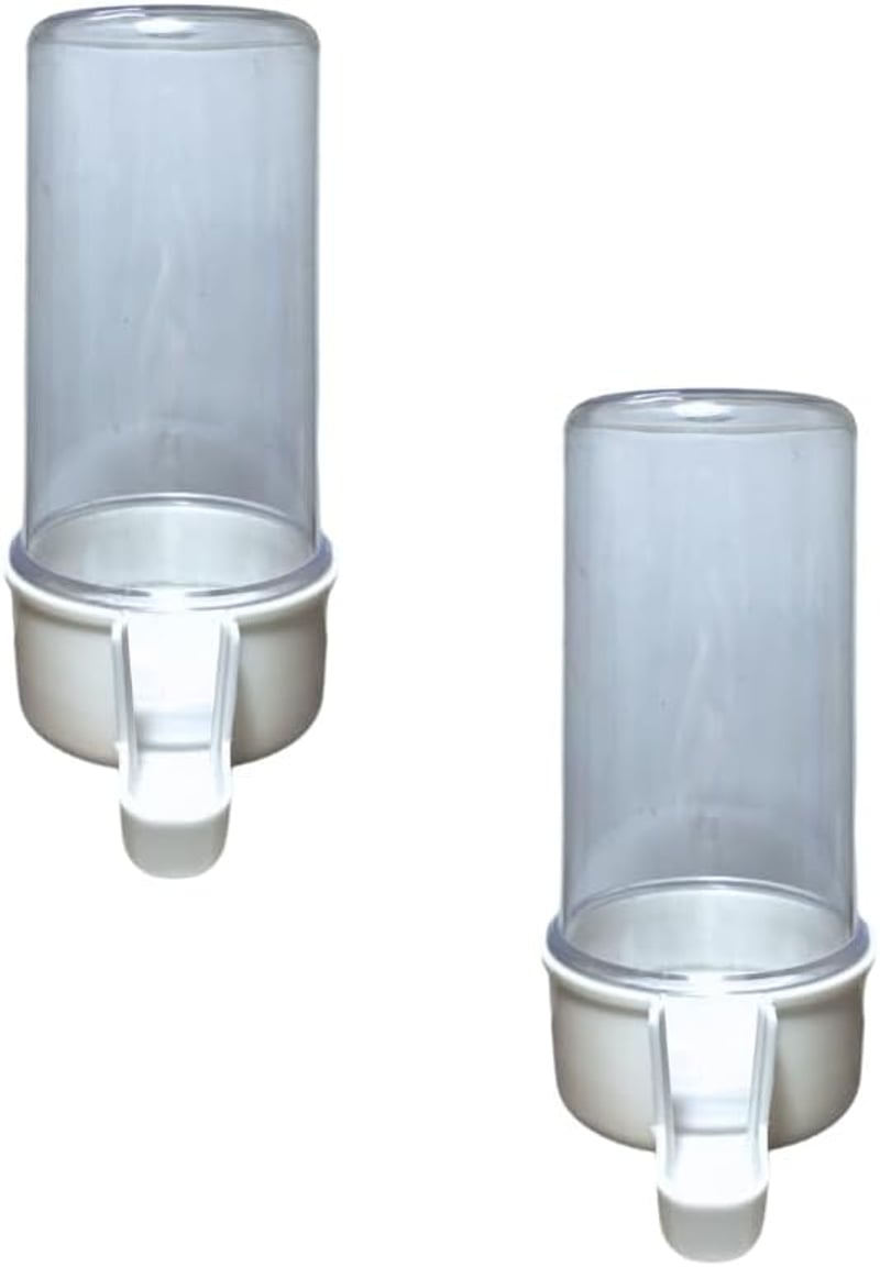 ANIMALPLAST 2db 200ml Madárital-adagoló Automatikus Vízadagoló Madárkalitkához Fehér