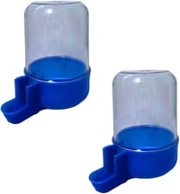 ANIMALPLAST 300ml Madárital-adagoló Automatikus Vízadagoló Madárkalitka Kék 2db 1