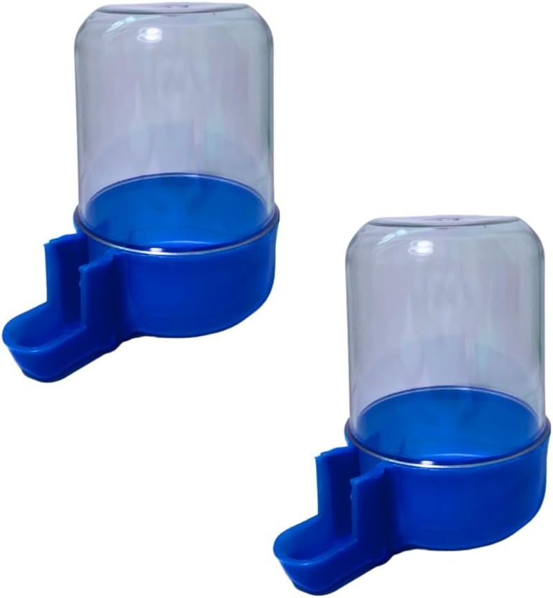 ANIMALPLAST 300ml Madárital-adagoló Automatikus Vízadagoló Madárkalitka Kék 2db