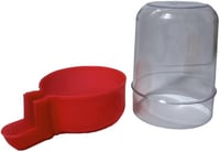 ANIMALPLAST 300ml Madáritatópohár Automata Vízadagoló Madárkalitka Függeszthető Kristályvörös 5