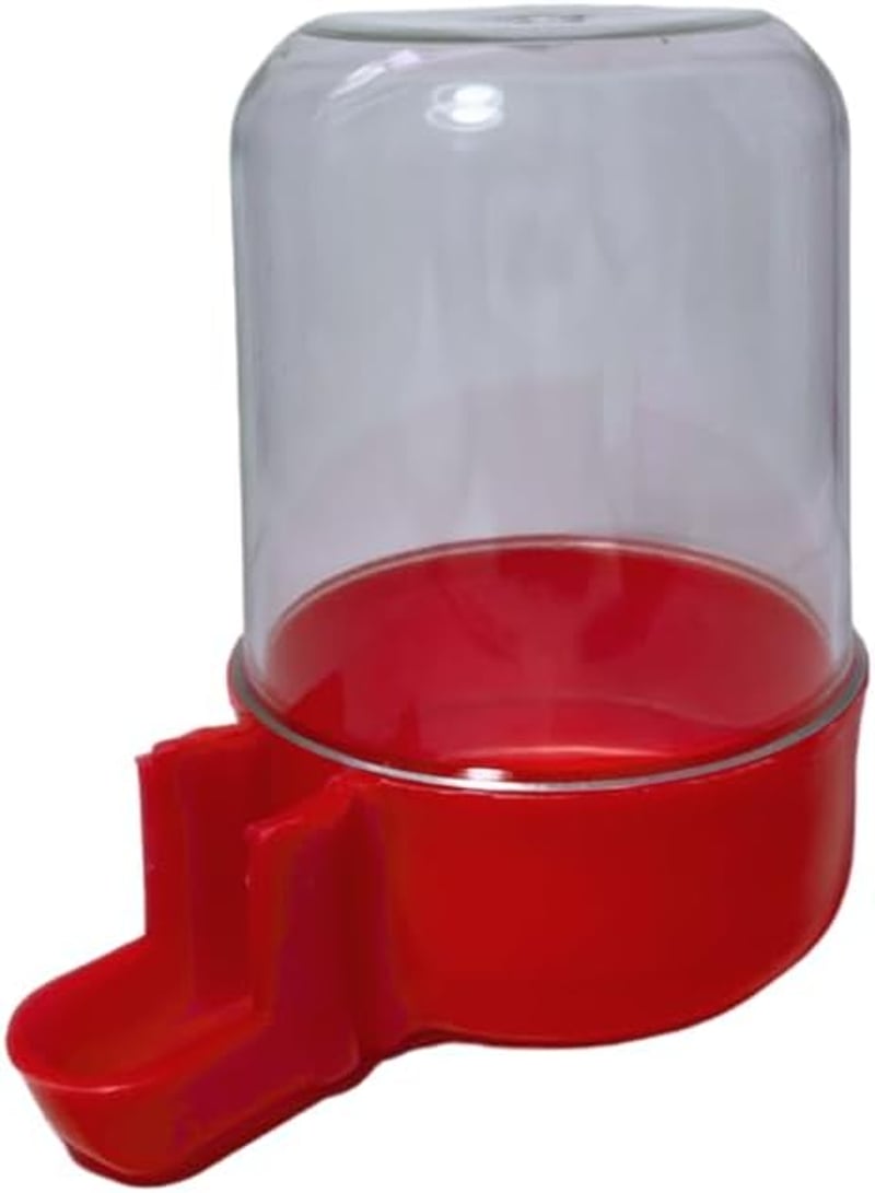 ANIMALPLAST 300ml Madáritatópohár Automata Vízadagoló Madárkalitka Függeszthető Kristályvörös