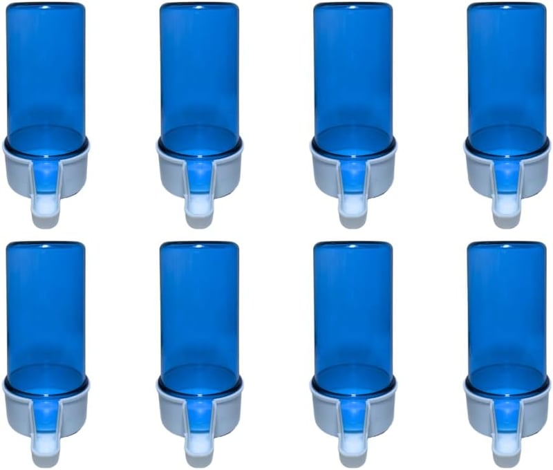 ANIMALPLAST 8 db 200ml Madáritatópohár Automatikus Madáretetőrendszer Kék Vékony Hálóval