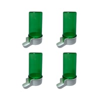 ANIMALPLAST automatická napájačka a kŕmidlo pre vtáky, so širokou sieťkou, 200 ml – zeleno-biela – 4 ks 1