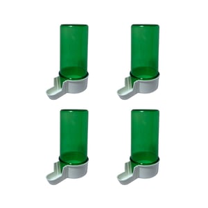 ANIMALPLAST automatska pojilica i hranilica za ptice: 5x set (4 komada po 200 ml) - zeleno-bijela